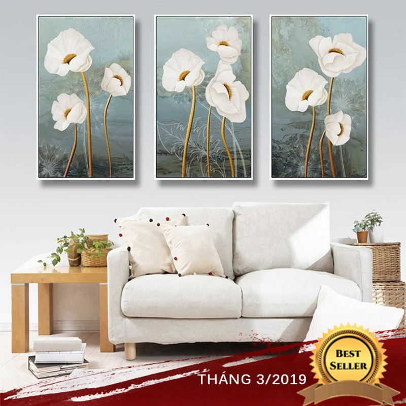 TOP 15 mẫu tranh treo tường phòng khách đẹp