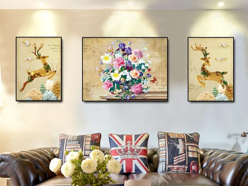 TOP 15 mẫu tranh treo tường phòng khách đẹp