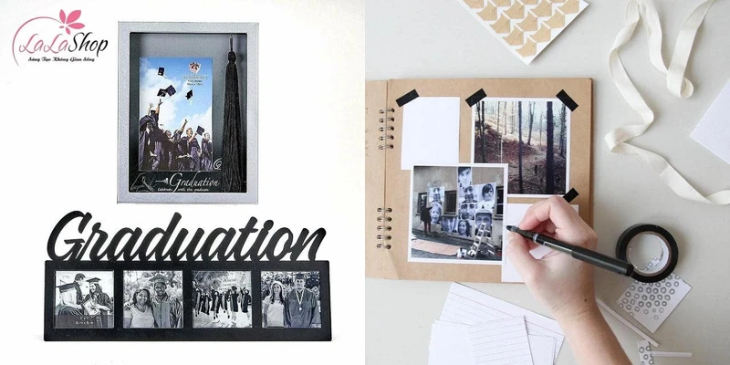 Album kỷ niệm hoặc khung ảnh giúp lưu giữ kỷ niệm