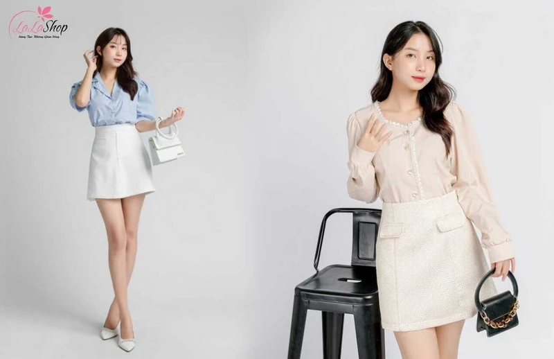 Áo sơ mi và chân váy chữ A được nhiều người lựa chọn để tham dự các buổi lễ quan trọng