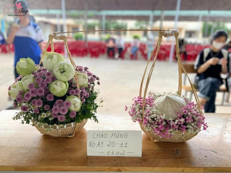 Bài thuyết trình cắm hoa 20/11 chủ đề: Những Bước Chân Thầm Lặng