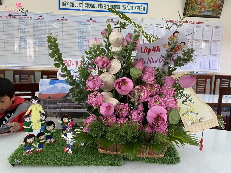 Bài thuyết trình cắm hoa 20/11 chủ đề: Ươm Mầm Tương Lai