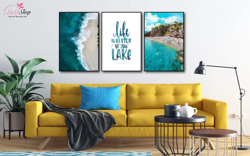 Bạn có thể chọn các loại tranh canvas treo tường đẹp có màu sắc tương phản