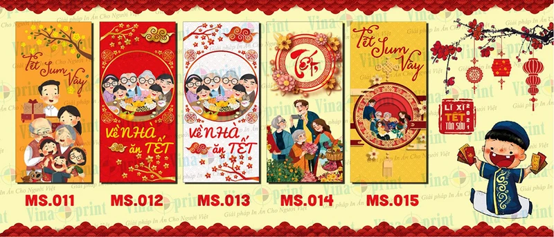 Những mẫu phong bao lì xì tại Vinaprint luôn gây ấn tượng cho khách hàng khi lấy giá sỉ