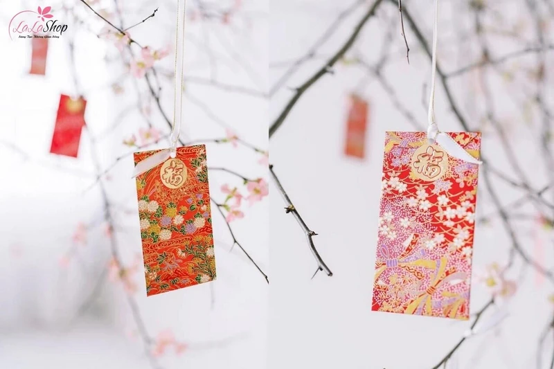 Bao lì xì không chỉ dùng để tặng nhau trong dịp Tết mà còn là phụ kiện trang trí độc đáo