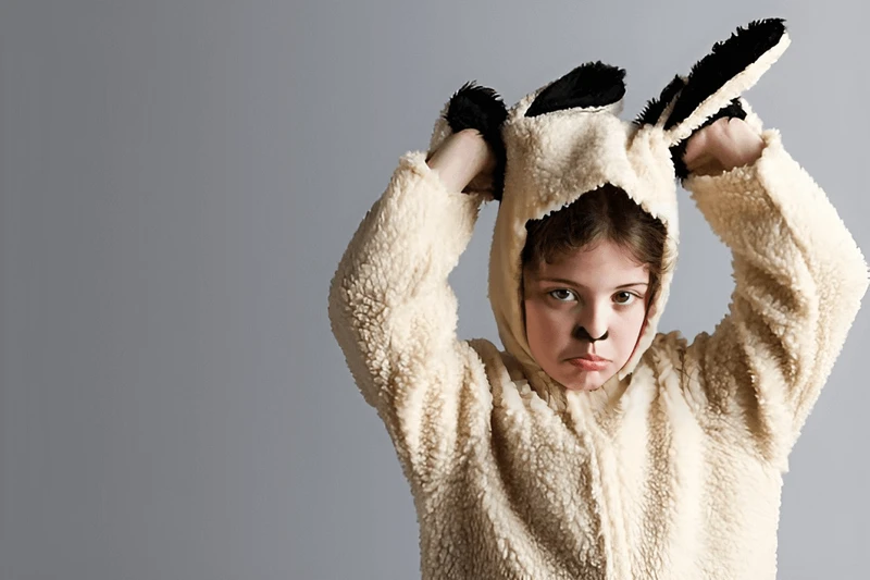 Bé gái sẽ trở nên đáng yêu nếu được hóa trang thành con vật