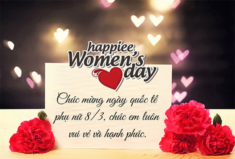 Bên cạnh quà tặng thì lời chúc 8/3 cho vợ là không thể thiếu
