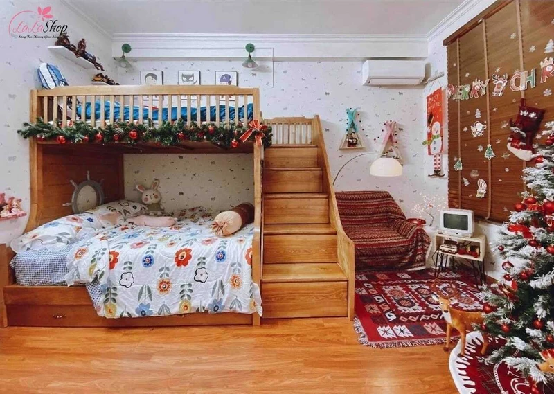 Biến hoá phòng ngủ trở thành một không gian ngập tràn không khí Giáng sinh