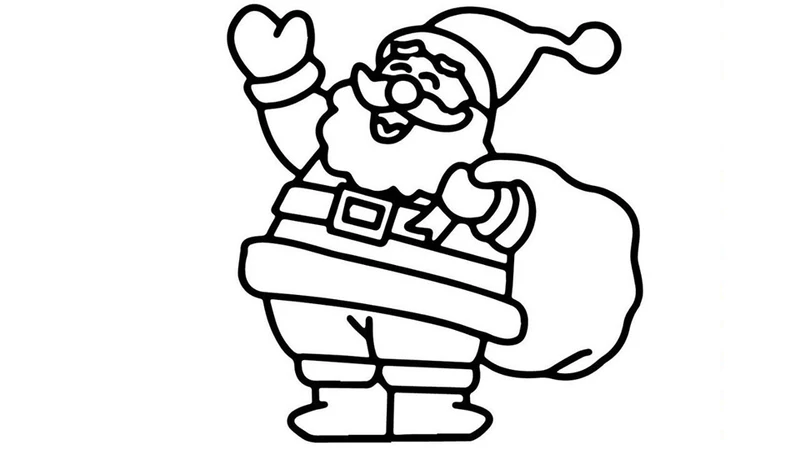 Ý tưởng tuyệt vời trang trí cho mùa Noel đó là tô màu ông già Noel bằng bút sáp