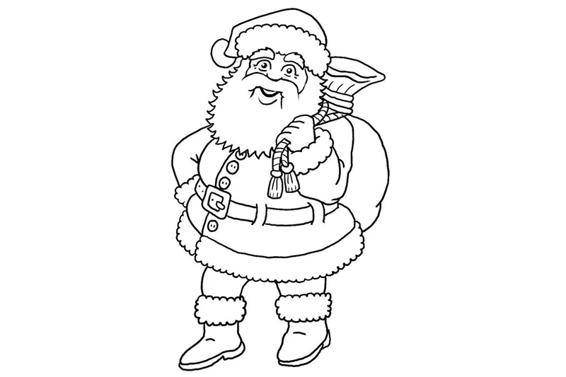 Ý tưởng tuyệt vời trang trí cho mùa Noel đó là tô màu ông già Noel bằng bút sáp