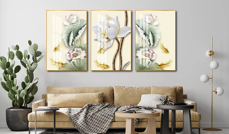 Ý nghĩa tranh cá chép và hoa mẫu đơn là gì và hợp với tuổi nào?