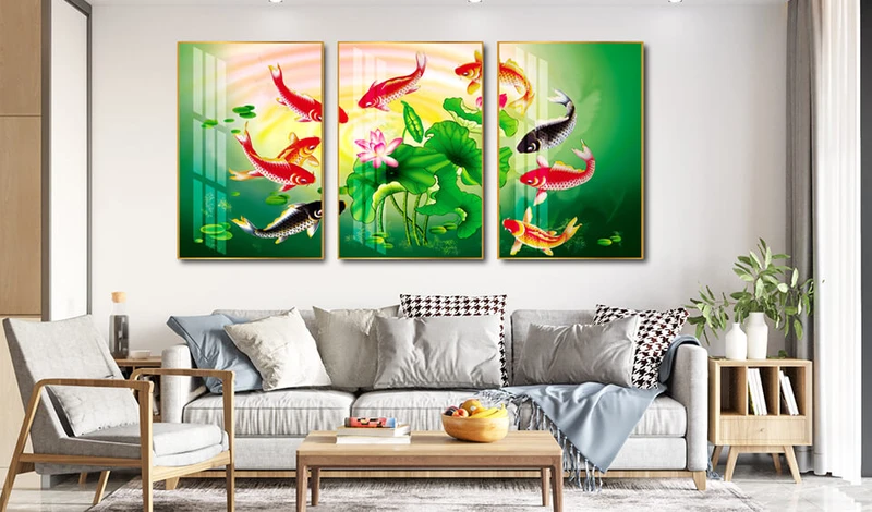 Ý nghĩa tranh cá chép và hoa mẫu đơn là gì và hợp với tuổi nào?