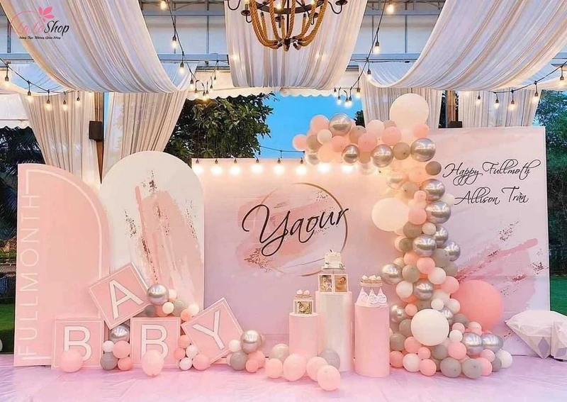 Phông nền đẹp cho sinh nhật bé gái