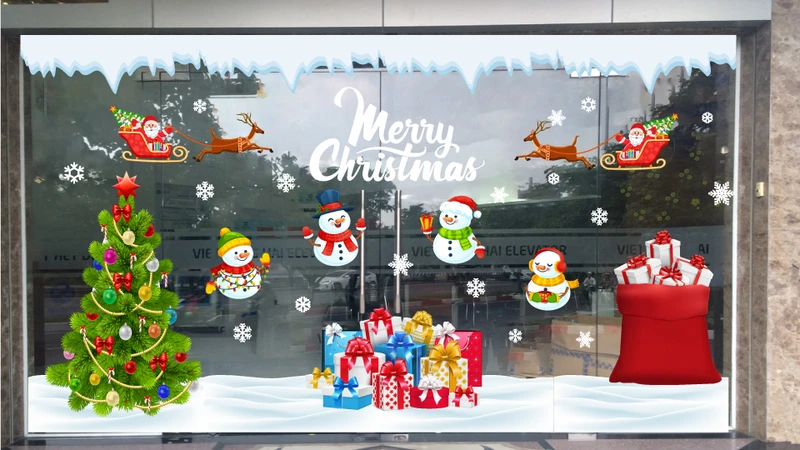 Các mẫu decal trang trí noel với hình ảnh chất lượng cao tại Lala