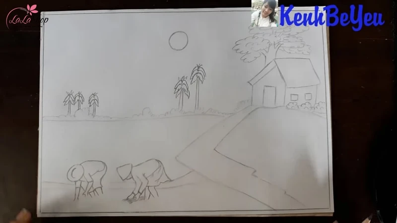 Có thể vẽ thêm hình ảnh người nông dân cho bức tranh thêm sinh động