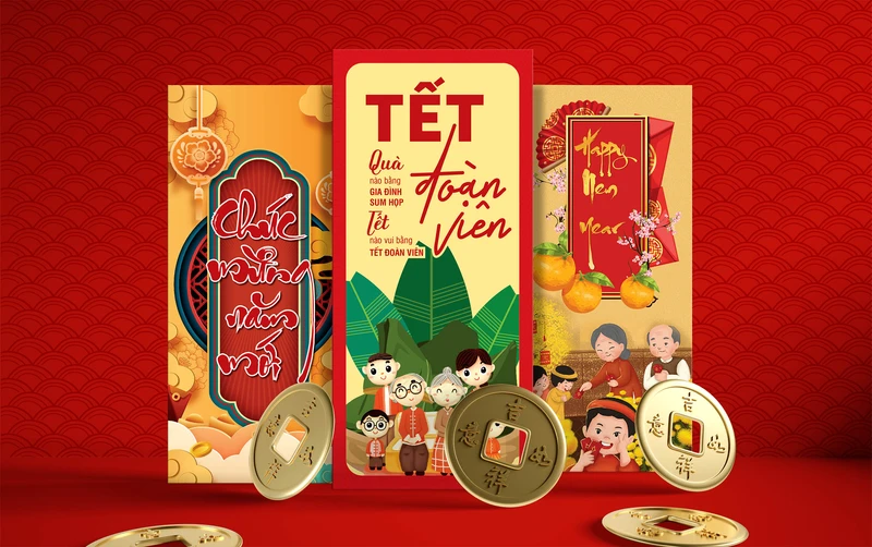 Mẫu phong bao lì xì đơn giản nhưng đẹp của năm 2024