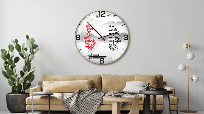 Đồng hồ trang trí đẹp giúp thể hiện gu thẩm mỹ của gia chủ