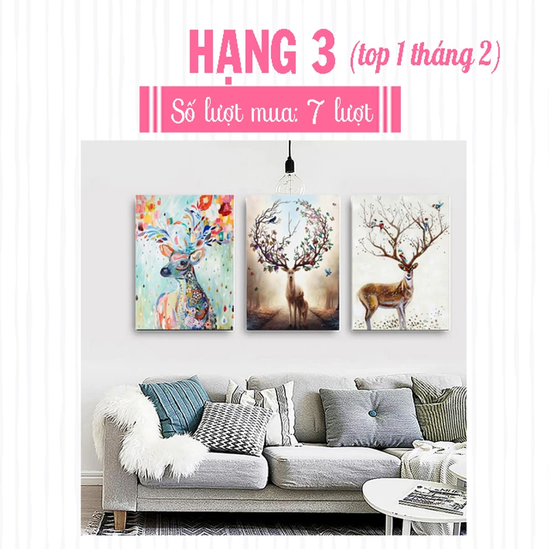 Top tranh treo tường bán chạy nhất tháng 3/2019