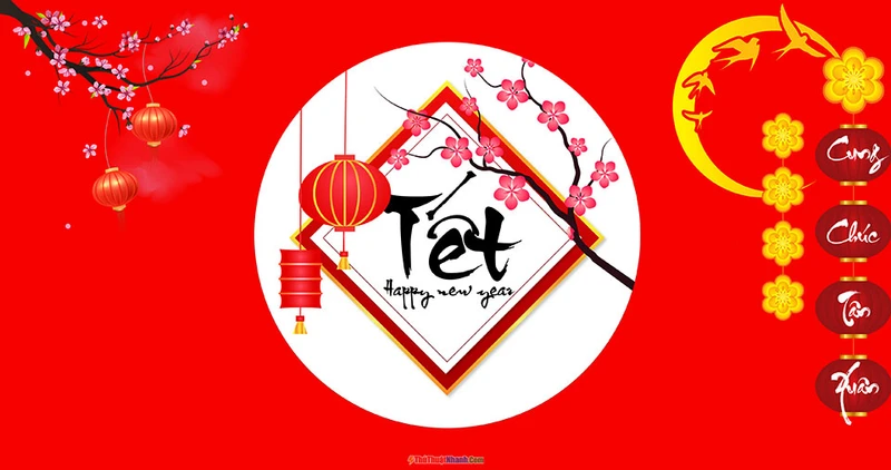 Hình ảnh Background Tết Nguyên Đán đẹp