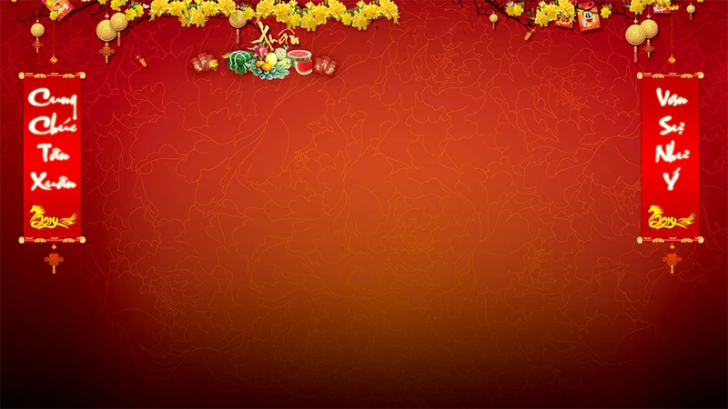 Hình ảnh Background Tết Nguyên Đán PSD đẹp