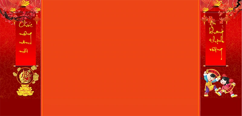 Hình ảnh Background Tết Nguyên Đán PSD đẹp