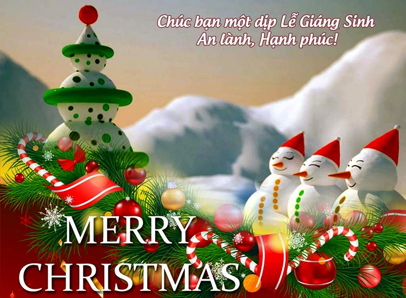 Những hình ảnh chúc mừng Giáng sinh 2024 và Năm mới đẹp nhất 2025