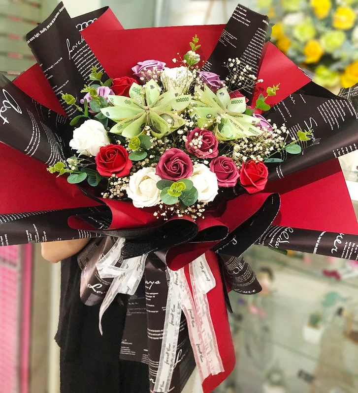 Ảnh hoa tặng chúc mừng ngày 20/10 bằng tiền