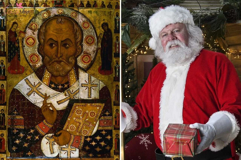 Hình tượng ông già Noel được xây dựng dựa trên câu chuyện về Thánh Nicholas