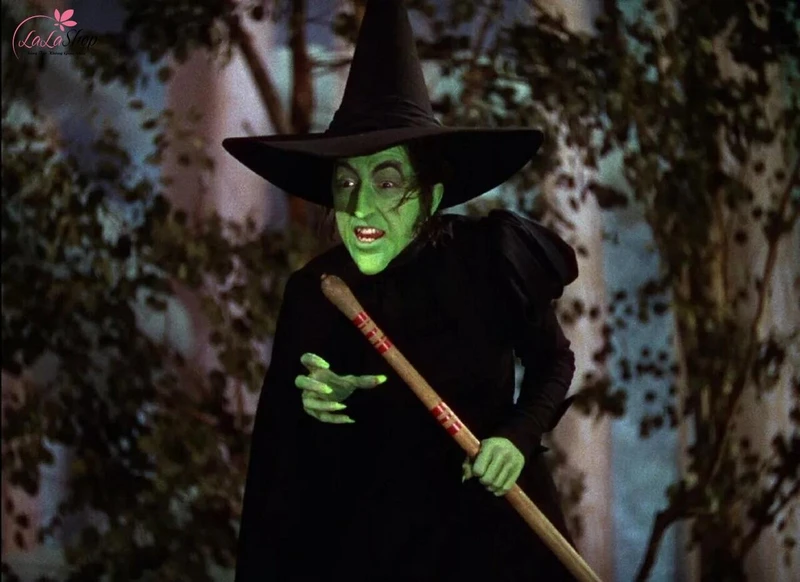 Hoá trang phù thuỷ cùng với chổi bay sẽ giúp hoàn thiện hình ảnh