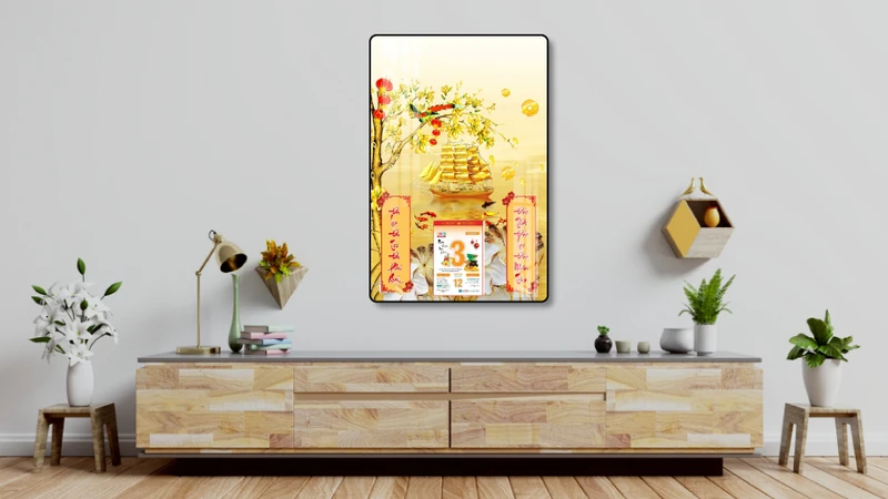 Không thể nào thiếu đi lịch treo tường vào năm mới