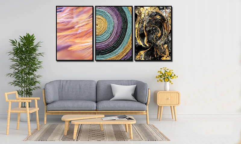 Khung tranh canvas được bổ sung lớp khung bên ngoài giúp tăng độ bền gấp 3 lần