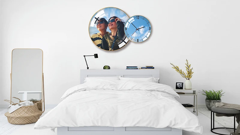 Những mẫu đồng hồ treo tường in theo yêu cầu siêu đẹp tại Lala