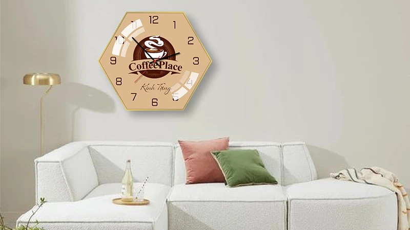 Những mẫu đồng hồ treo tường in theo yêu cầu siêu đẹp tại Lala