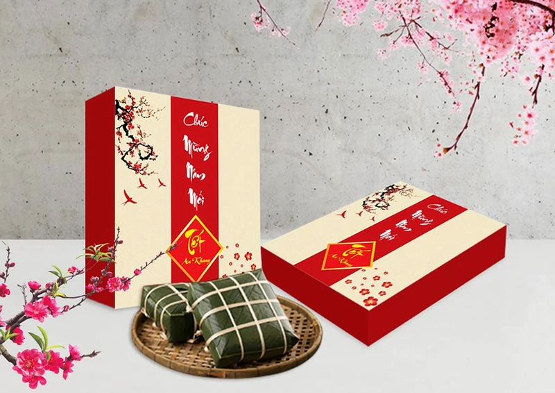 Mẫu hộp đựng quà Tết đẹp và sang trọng 2