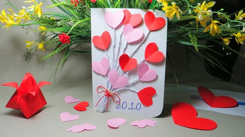 Mẫu thiệp chúc mừng ngày 20/10 sáng tạo