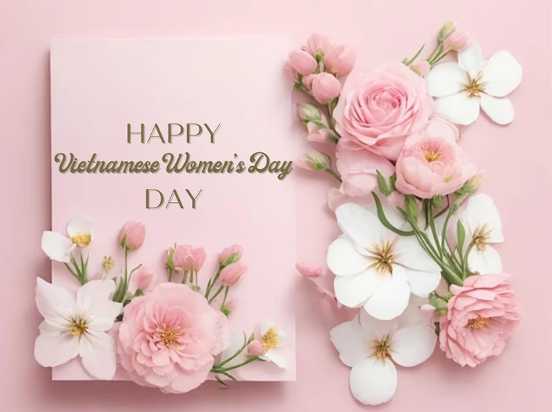 Mẫu thiệp hoa chúc mừng ngày 20/10