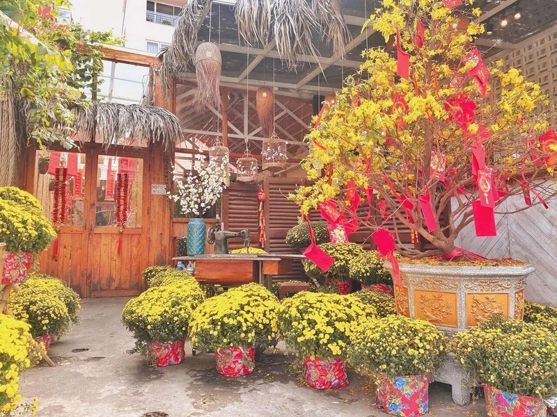 Mẫu trang trí Tết được yêu thích mẫu 2