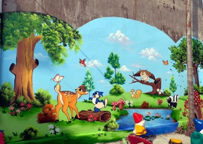 Dịch vụ vẽ tranh tường 3D giá rẻ siêu đẹp chuyên nghiệp tại TpHCM