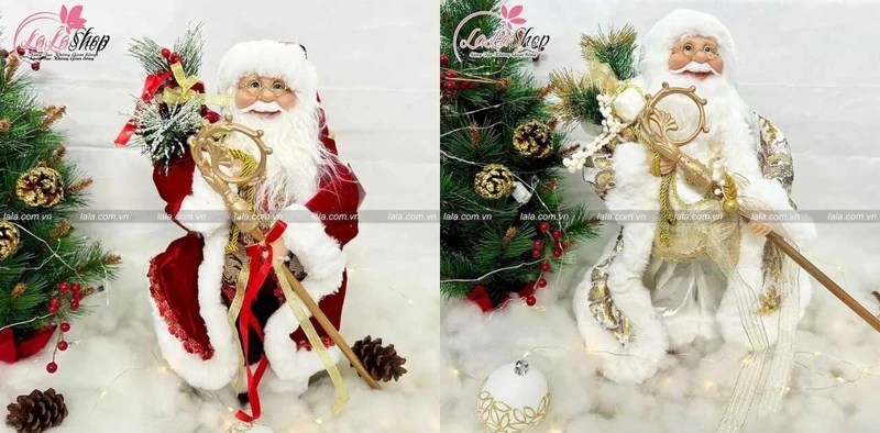 Mô hình trang trí tạo nên không gian sống động, đậm chất Noel