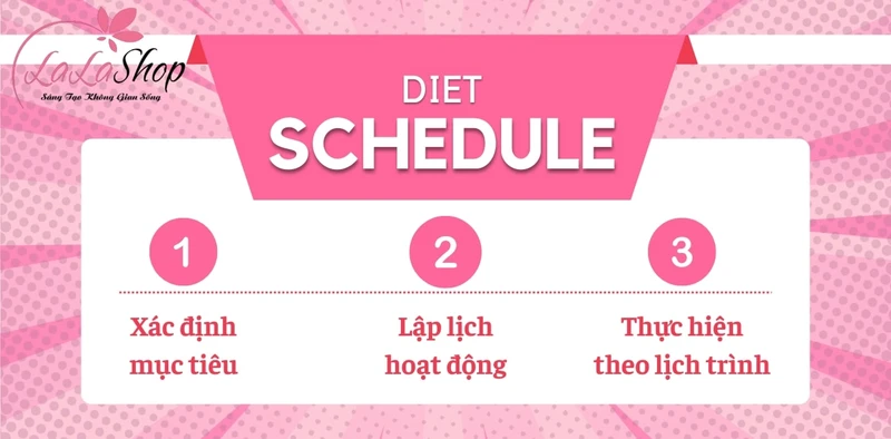 Một lịch trình cụ thể sẽ giúp quá trình giảm cân có hiệu quả hơn