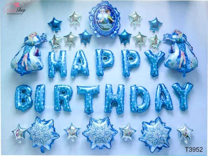 Bong bóng Happy Birthday trang trí tiệc sinh nhật cho bé