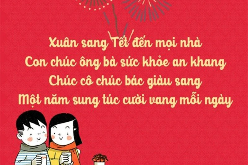 Một trong những câu thơ chúc Tết ông bà không thể bỏ qua