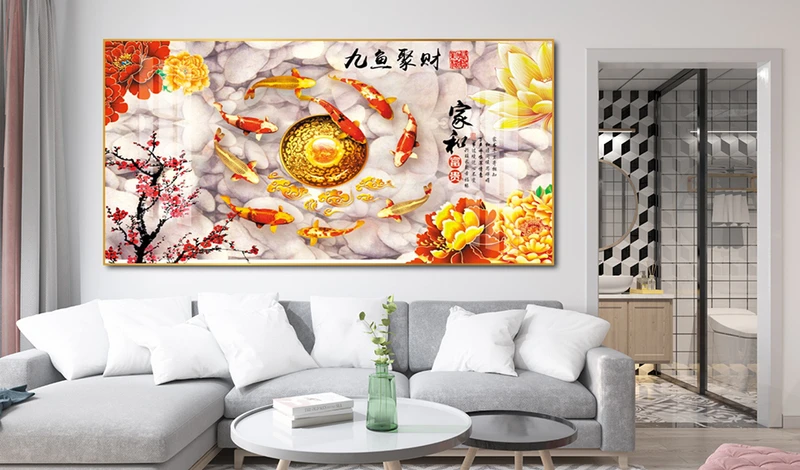 Người mệnh Hỏa có thể chọn tranh cá chép để thu hút tài lộc