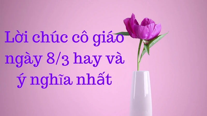 Những bài thơ chúc mừng ngày 8/3 tặng cô giáo hay nhất