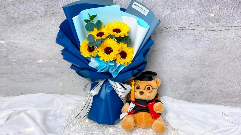 Cách cắm hoa hướng dương 20/11 đơn giản nghệ thuật siêu đẹp