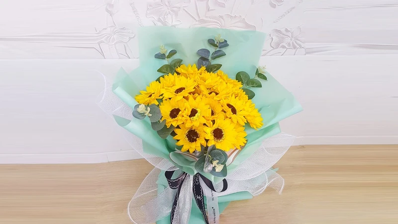 Cách cắm hoa hướng dương 20/11 đơn giản nghệ thuật siêu đẹp