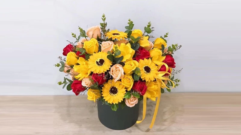 Cách cắm hoa hướng dương 20/11 đơn giản nghệ thuật siêu đẹp