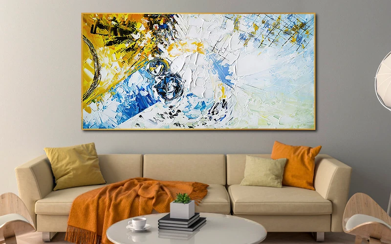 Những mẫu tranh đẹp, cao cấp đem đến cho phòng khách sự sang trọng, hợp phong thuỷ gia chủ