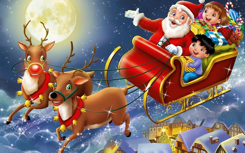 Ông già Noel cưỡi tuần lộc rất quen thuộc nhưng vẫn rất được khách hàng lựa chọn