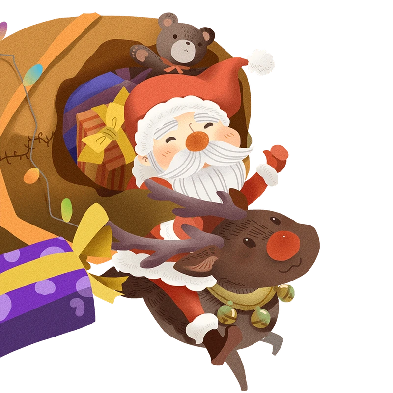 Tổng hợp những hình ảnh ông già noel cưỡi tuần lộc đẹp nhất 2025